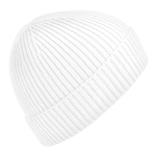 Beechfield Unisex Ribgebreide muts voor volwassenen (Wit) - Image 1
