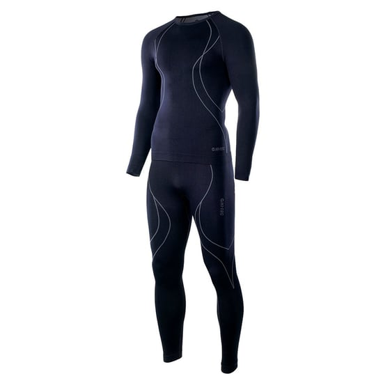 Hi-Tec Heren Ikar Thermische Basislagen Set (Zwart/Grijs) - Image 3