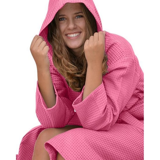 ARTG Dames/Dames Robezz Wafel ochtendjas met capuchon (Roze) - Image 3