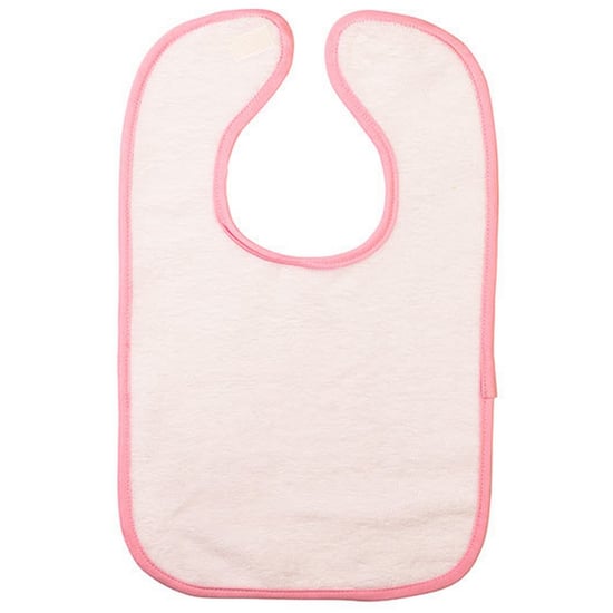 ARTG Baby Babiezz All-over Sublimatie Slabbetje (Wit/Lichtroze) - Image 1