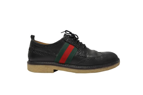 Gucci Kinderen Darby Brogues in Zwart Leer - Image 1