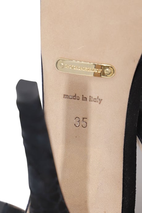 Burberry Polesden 120 Platform Sandalen met Kant in Zwarte Suède - Image 6