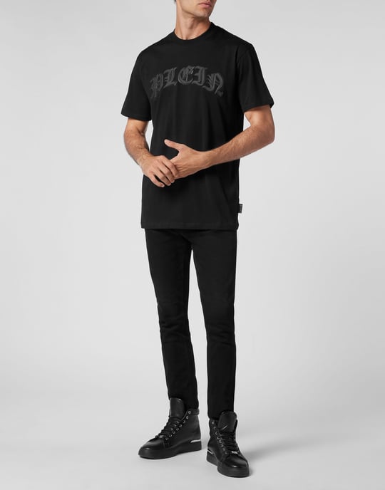 T-Shirt Ronde Hals Gothic Plein - Image 4