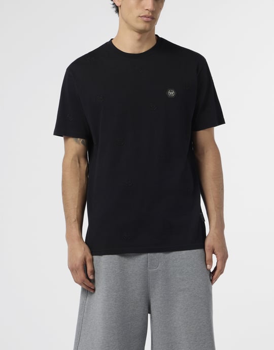 Embroidered Round Neck T-Shirt Monogram Monogram - Image 2