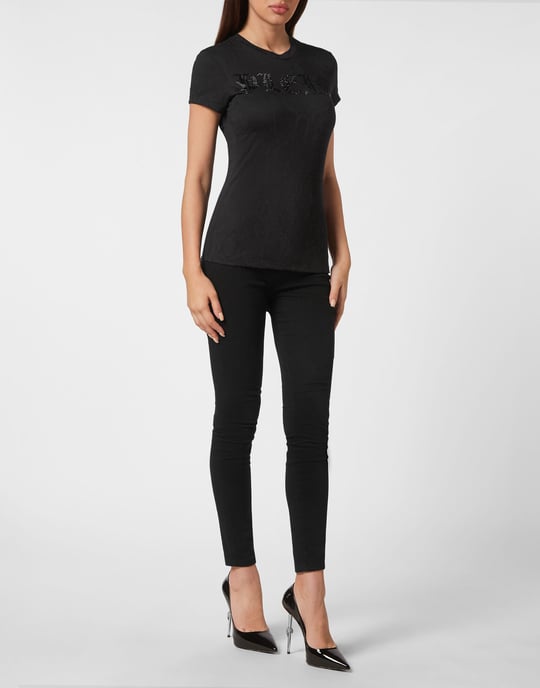 T-Shirt Ronde Hals Gothic Plein - Image 3