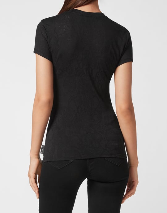 T-Shirt Ronde Hals Gothic Plein - Image 4