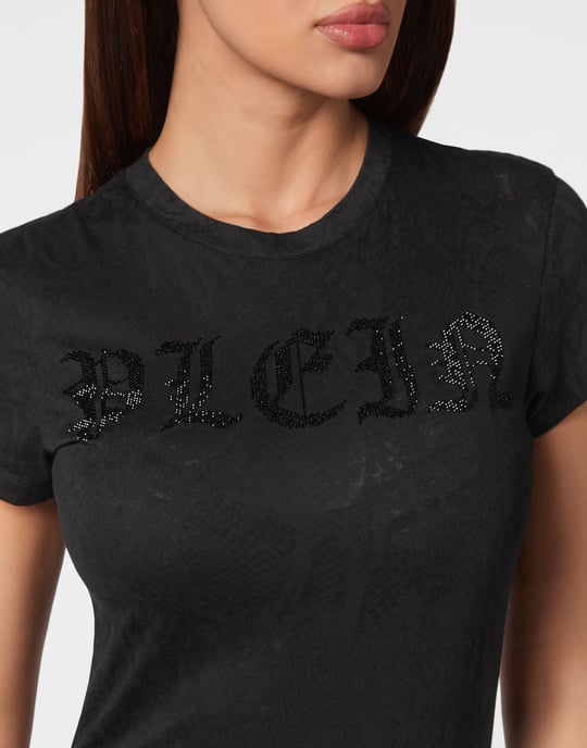 T-Shirt Ronde Hals Gothic Plein - Image 5