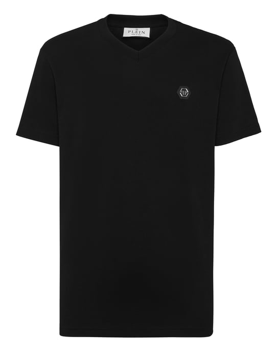 T-Shirt V-Hals Gothic Plein - Image 1