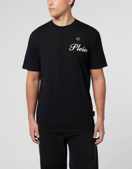 Round Neck T-Shirt Embossed Signature - Image 2