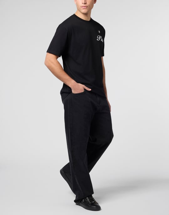 Round Neck T-Shirt Embossed Signature - Image 4