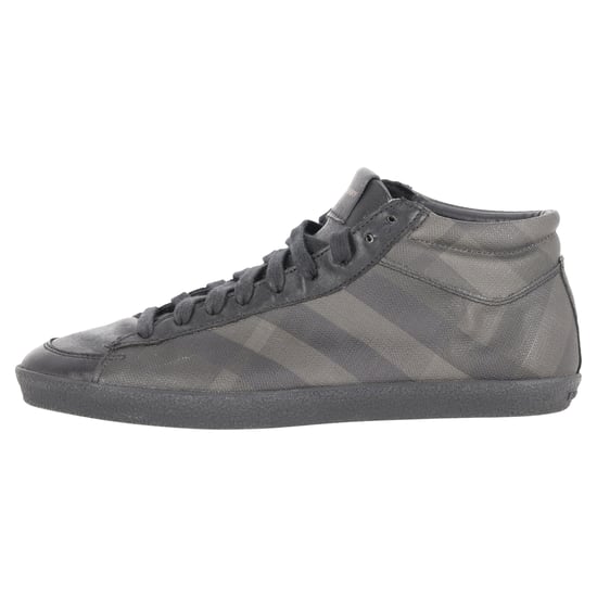 Burberry sneakers met ruitprint in grijs gecoat canvas - Image 2