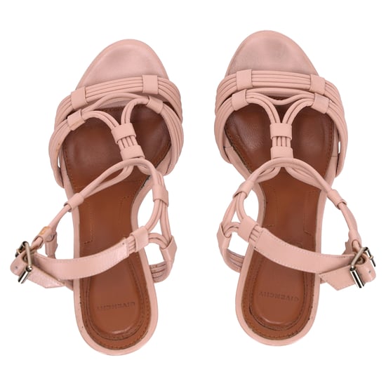 Givenchy T-band platform sandalen in beige leer - Image 6