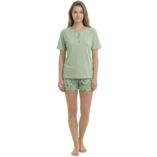 Dames Zomer Korte Mouwen Katoenen Pyjama's KL40000 - Image 1