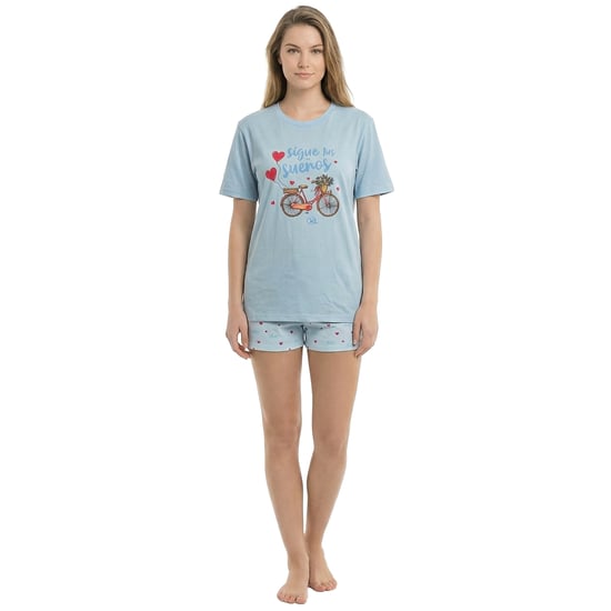 Dames Zomerse Korte Mouwen Katoenen Pyjama's KL40000 - Image 1
