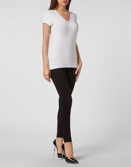T-Shirt V-Hals Hexagon - Image 4