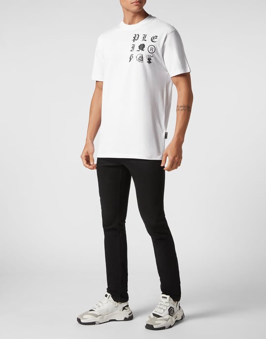 T-Shirt Ronde Hals Gothic Plein - Image 4