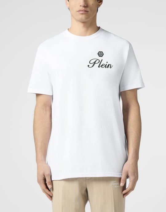 Round Neck T-Shirt Embossed Signature - Image 2
