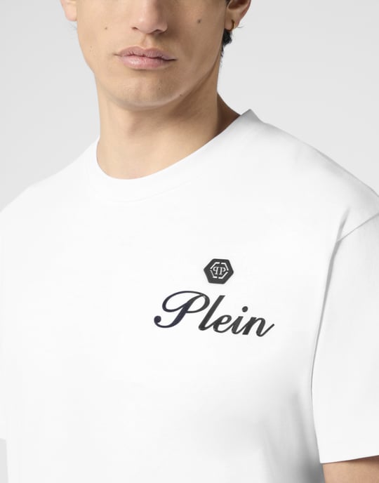 Round Neck T-Shirt Embossed Signature - Image 3