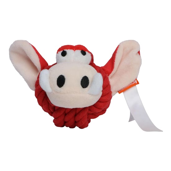 Mbw MiniFeet Wild Zwijn Touw Hondenspeelgoed (Rood) - Image 1