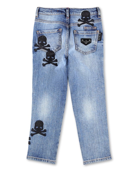 Denim Broek Skull - Image 2