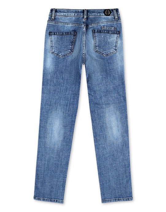 Denim Broek Iconic Plein - Image 3