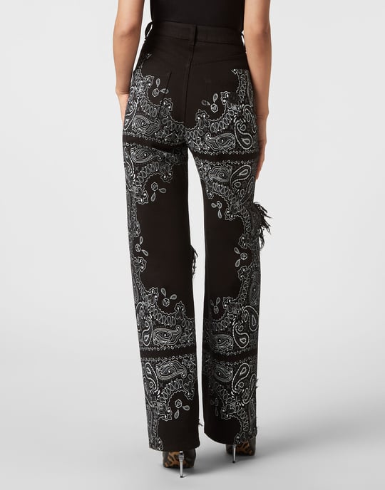 Jeans Met Wijde Pijpen Paisley - Image 3