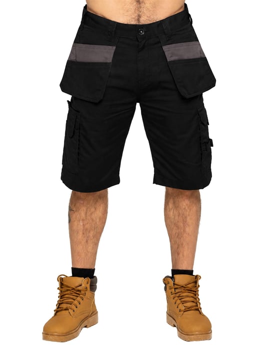 Kruze By Enzo | Heren Utility Cargo Werk Shorts - Image 3