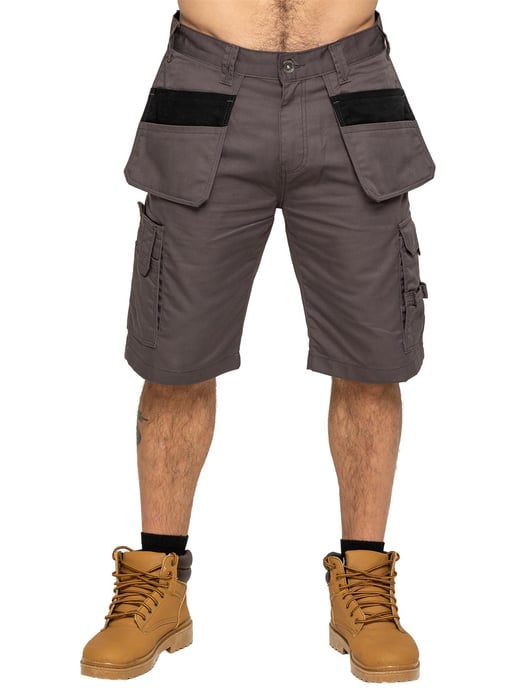 Kruze By Enzo | Heren Utility Cargo Werkshorts - Image 3