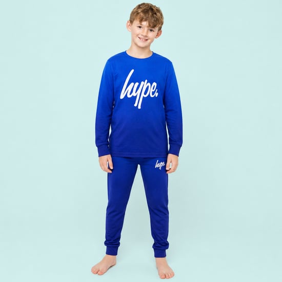 Jongens Ombre Lange Mouw Pyjama Set Blauw Kinder Nachtkleding - Image 5