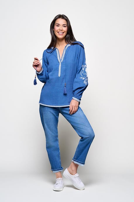 Caroline Tensen Iseo Blouse Blauw - Image 1