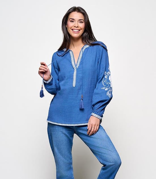 Caroline Tensen Iseo Blouse Blauw - Image 6