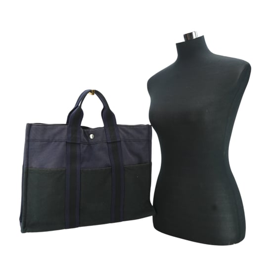 Hermes Vintage katoenen draagtas Fourre-Tout - Image 3