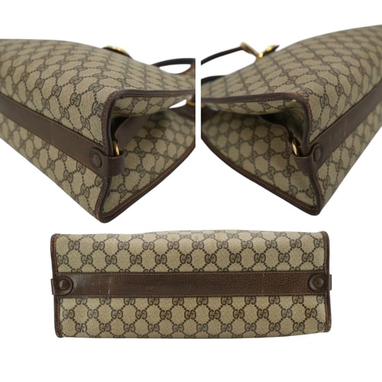 Gucci Vintage stoffen hobo's met voetband - Image 4