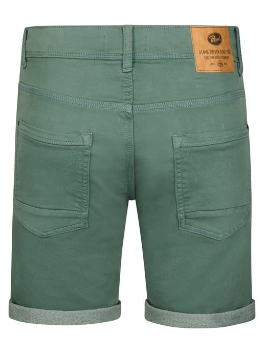 Petrol Industries - Heren Jackson Gekleurde Denim Short Coconut - Groen - Image 3