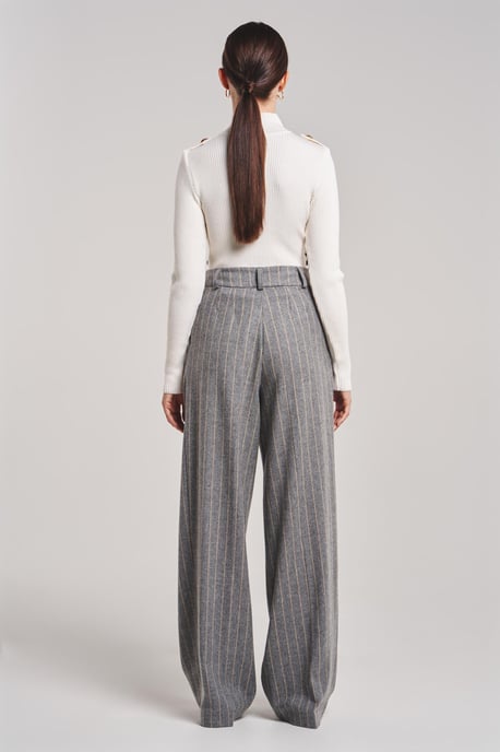 BENU Witte Dames Merino Wool Coltrui - Image 2