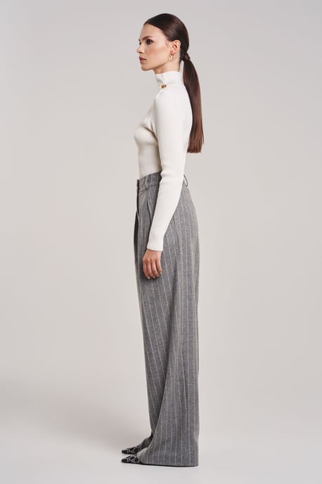 BENU Witte Dames Merino Wool Coltrui - Image 3