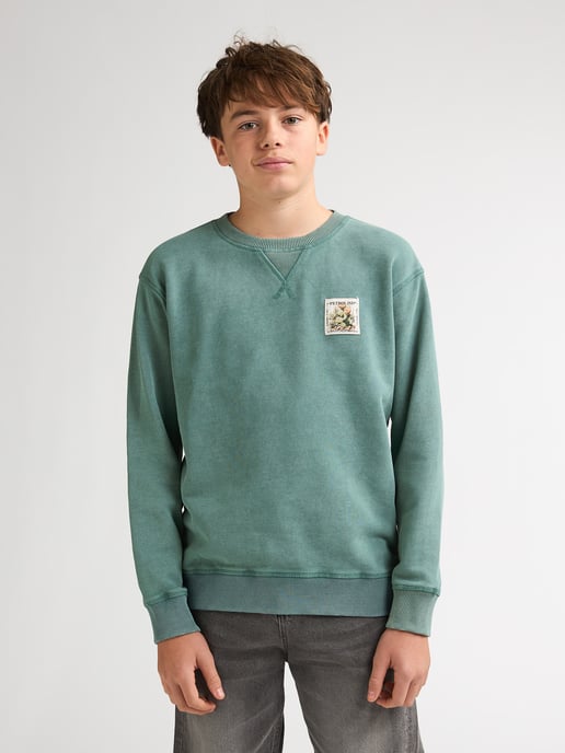 Petrol Industries - Jongens Bedrukte sweater met ronde hals Ranchero - Groen - Image 3