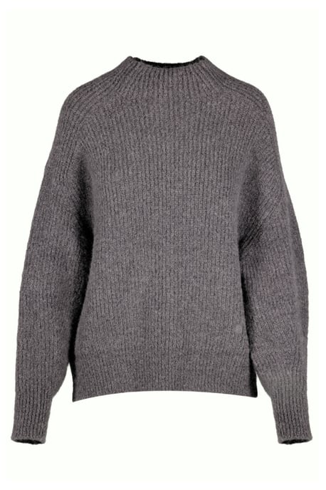 BENU Grijze Dames Alpaca Wollen Trui - Image 2