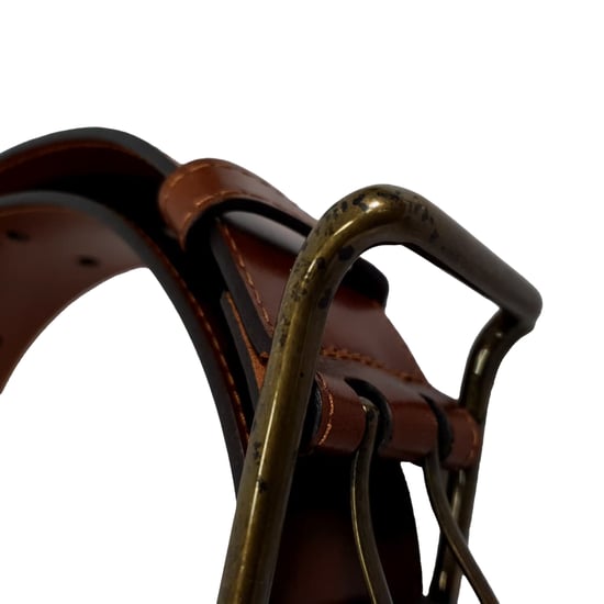 Burberry Dubbelgatenriem in Bruin Leer - Image 4