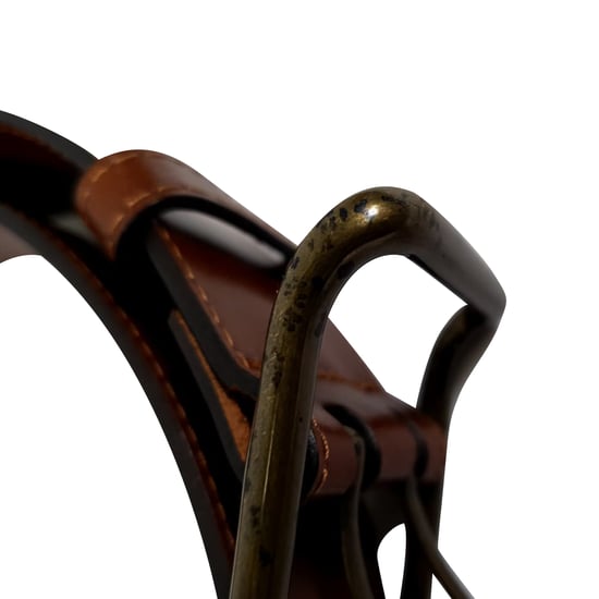 Burberry Dubbelgatenriem in Bruin Leer - Image 5
