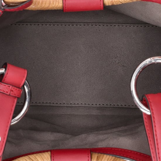 Fendi Runaway Ruit Shopper Tote Bag in Rode Canvas - Image 6