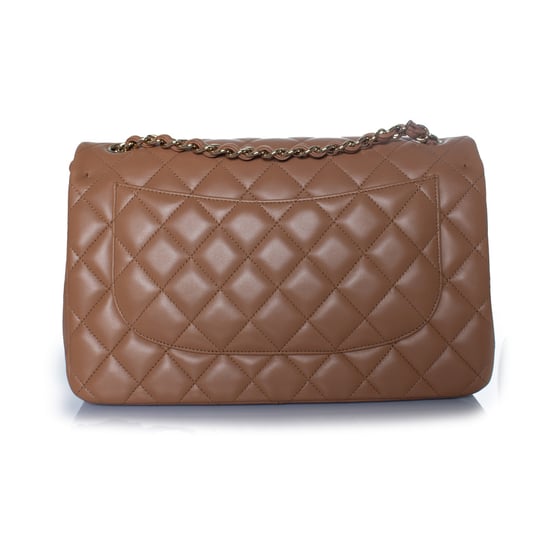 Chanel, Jumbo gewatteerde leren tas in karamel - Image 2