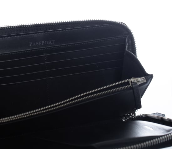 Fendi, FF print leren continentale rits clutch - Image 5
