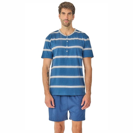Heren Zomerse Korte Mouwen Pyjama JJB21 - Image 1