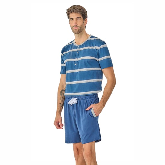 Heren Zomerse Korte Mouwen Pyjama JJB21 - Image 2