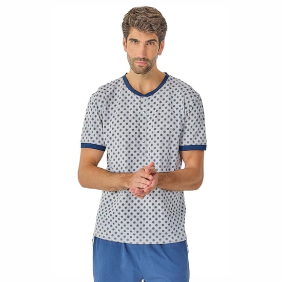 Heren Zomer Korte Mouwen Pyjama JJB21 - Image 2