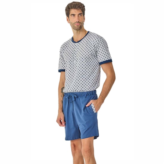 Heren Zomer Korte Mouwen Pyjama JJB21 - Image 4