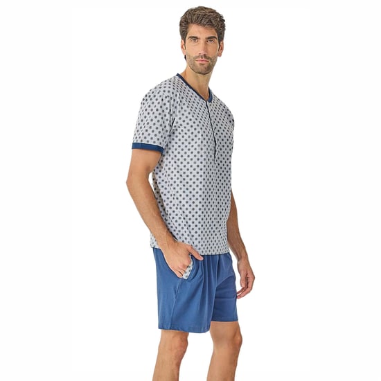 Heren Zomer Korte Mouwen Pyjama JJB21 - Image 5