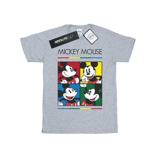 Disney Heren Mickey Mouse Vierkant Gekleurd T-shirt (Sportgrijs) - Image 2
