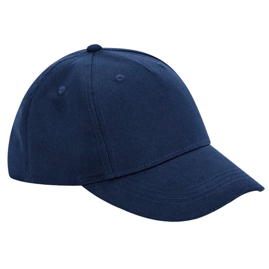 Beechfield 5 Panelen Biologisch Katoenen Baseball Cap (Marineblauw) - Image 1